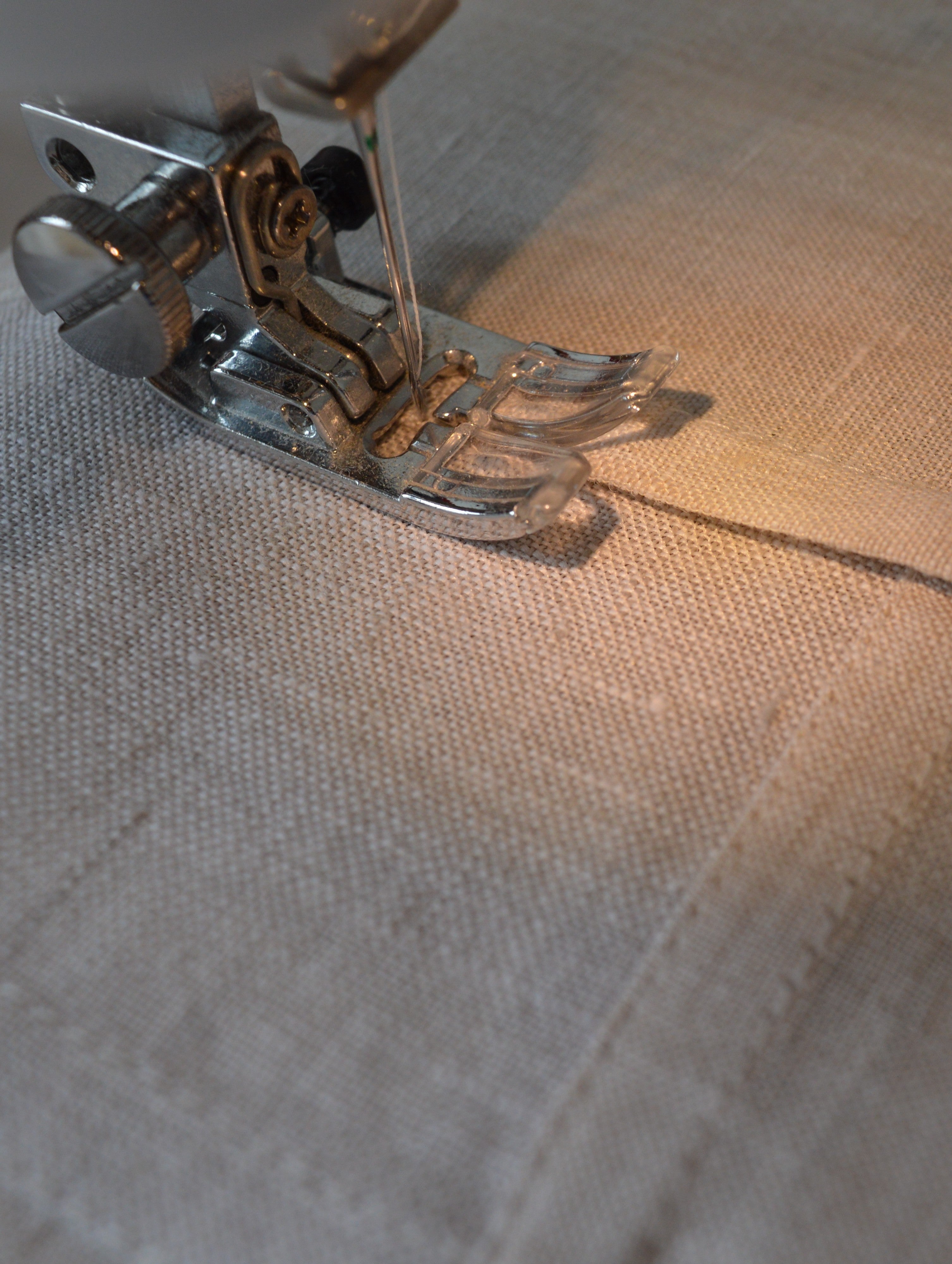 Pojagi-Style Linen Window Panel — Oatmeal & Soft Beige Patchwork Cafe Curtain (24.4" х 28.3")