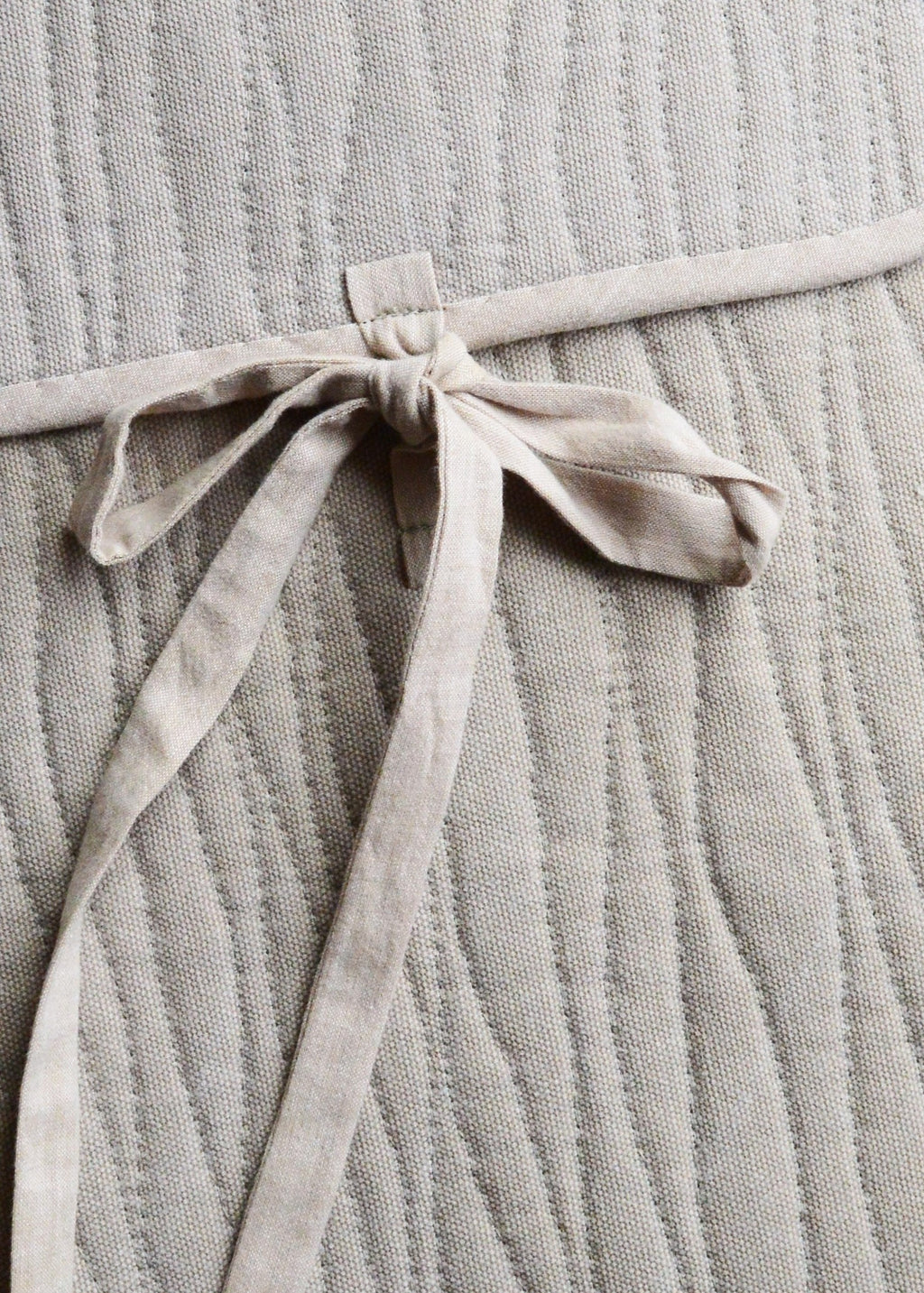 Minimalist Quilted Laptop Sleeve 13 14 inch | Beige Cotton Case