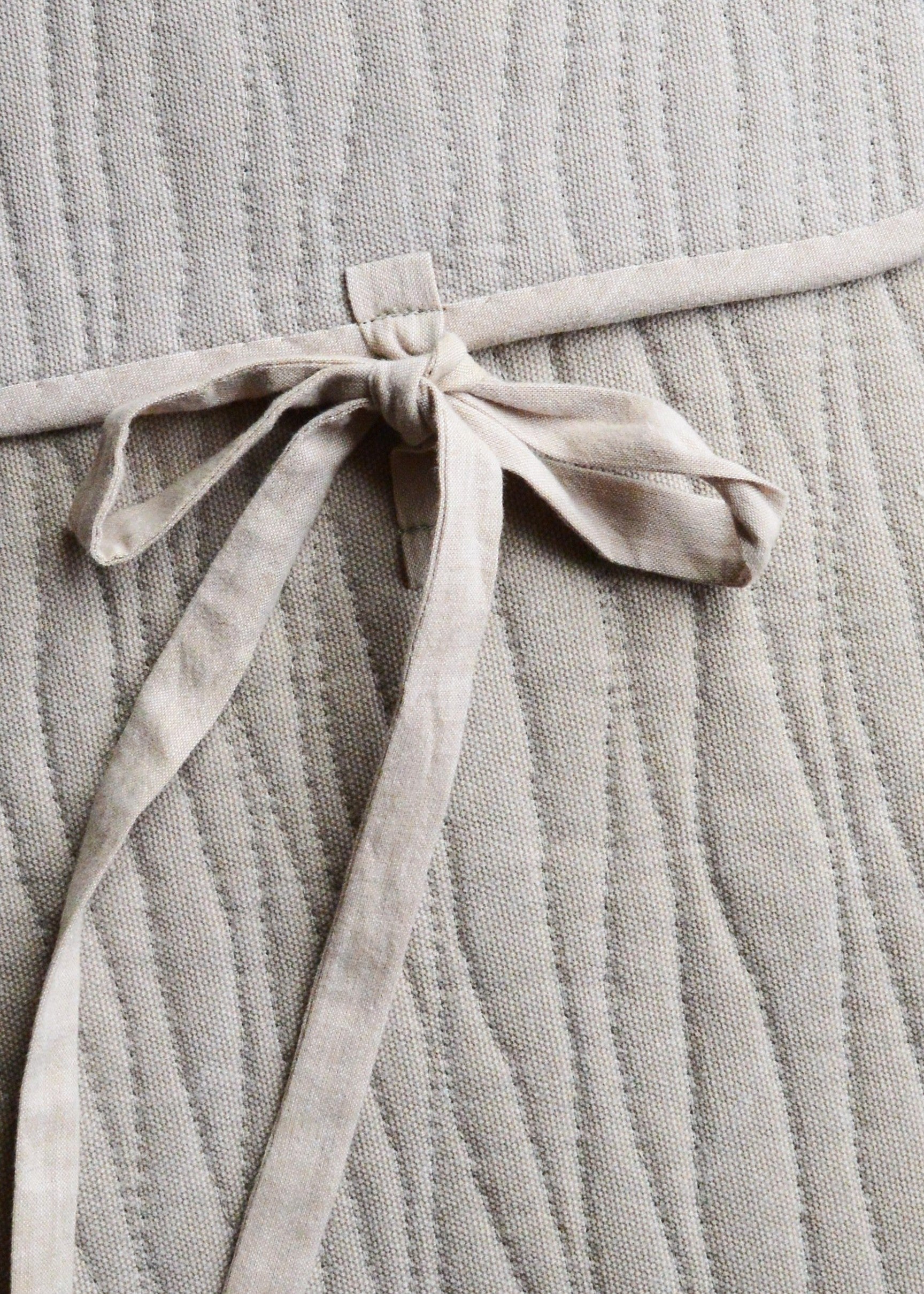 Minimalist Quilted Laptop Sleeve 13 14 inch | Beige Cotton Case